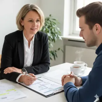 Een adviseur van de NVSP bespreekt belangenbehartiging en patiëntenrechten met een cliënt tijdens een persoonlijk spreekuur over de ziekte van Sjögren. Een adviseur van de NVSP bespreekt belangenbehartiging en patiëntenrechten met een cliënt tijdens een persoonlijk spreekuur over de ziekte van Sjögren.
